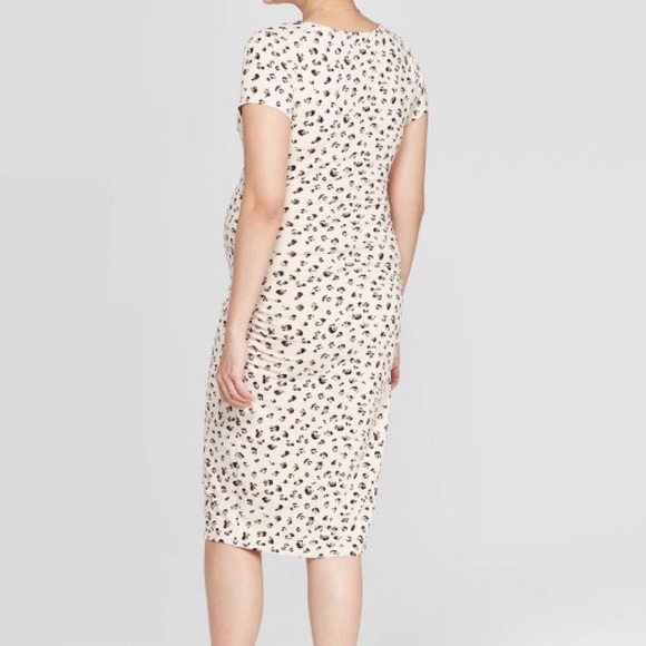Isabel maternity cheetah dress - Picture 2 of 2